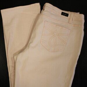 Earl JEANS Doll Powder Pink Straight Leg Denim Sz 14